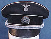 ALLGEMINE SS OFFICERS PEAKED CAP.