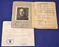 WAFFEN SS OFFICERS SOLDBUCH AND ID CARD SET.