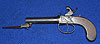 ENGLISH BOXLOCK PERCUSSION PISTOL WITH SPRING BAYONET BY WHITFIELD.