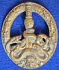 ARMY / WAFFEN SS ANTI PARTISAN BADGE IN GOLD.
