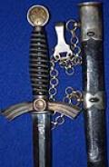 LUFTWAFFE 1ST MODEL / DLV DAGGER BY SMF COMPLETE WITH CHAIN  HANGER.