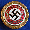 GOLD PARTY BADGE OF THE NSDAP.