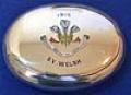 SILVER WW1 TOBACCO BOX FOR AN OFFICER IN THE WELSH REGIMENT. 