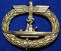THIRD REICH U.BOAT BADGE, SUPERB AND RARE EXAMPLE BY SCHWERIN.