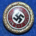 GOLD PARTY BADGE OF THE NSDAP.