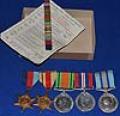 BRITISH WW2 GROUP OF MEDALS BELONGING TO D.C.F. MANN.