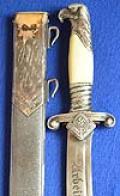 RAD OFFICERS DAGGER BY ALCOSO SOLINGEN.
