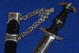 SS CHAINED LEADERS DAGGER 1936 MODEL, SUPERB NEAR MINT CONDITION.
