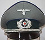 GERMAN ARMY MEDICAL OFFICERS PEAK CAP, VERY HIGH QUALITY EXAMPLE.