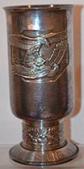 LUFTWAFFE HONOUR GOBLET AWARDED TO KNIGHTS CROSS HOLDER AND ROYAL ARISTOCRAT, HAUPTMANN DIETER CLEMM