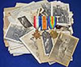 NORTHAMPTONSHIRE REGIMENT, MASSIVE WW1 BRITISH SOLDIERS ARCHIVE OF MEDALS, PHOTOGRAHS AND DOCUMENTS.