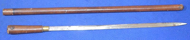BRITISH WW1 OFFICIERS STICK WITH CONCEALED BLADE.