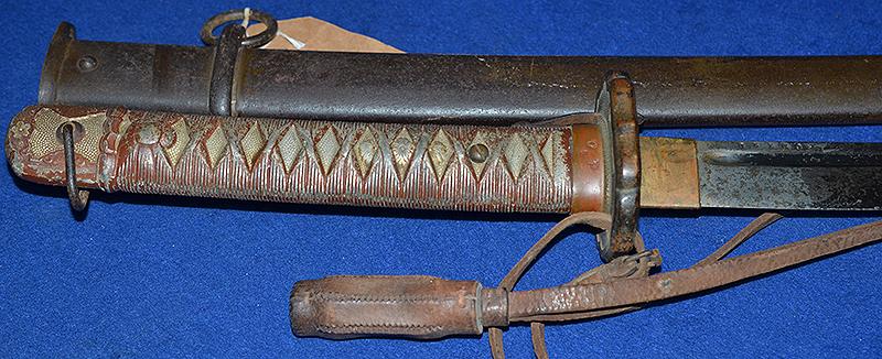 WW2 JAPANESE ARMY NCO KATANA SWORD WITH MATCHING ISSUE NUMBERS.