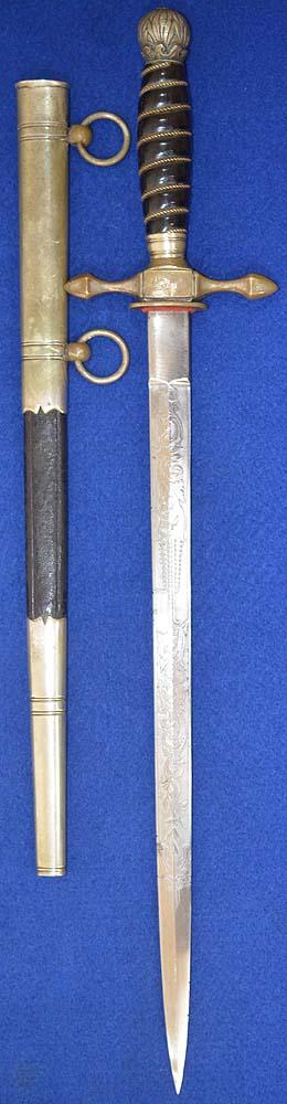 GERMAN FIRE SERVICE OFFICERS DAGGER.