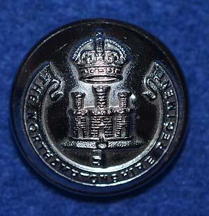 WW1 SILVER MILITARY OFFICERS TUNIC BUTTON.