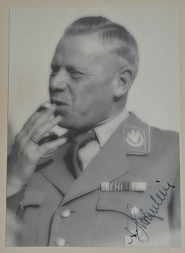 LARGE INK SIGNED PHOTOGRAH OF THE NSKK KORPSFUHRER ADOLF HUNLEIN.