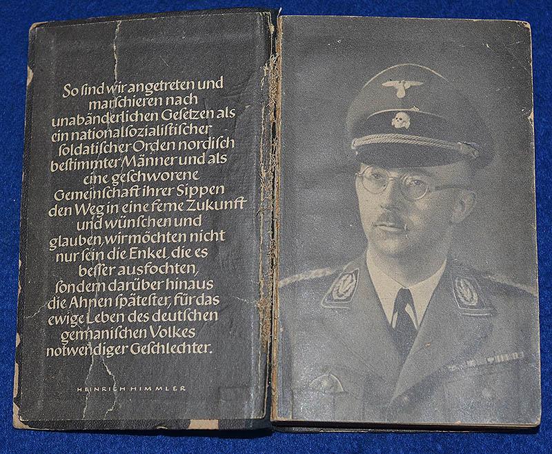 WAFFEN SS DIARY FOR 1944 WITH ORIGINAL OWNERS  NAME TO INSIDE COVER.