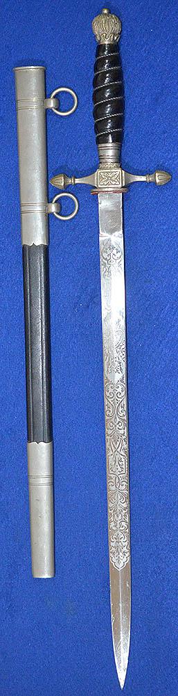 GERMAN FIRE SERVICE OFFICERS DAGGER.