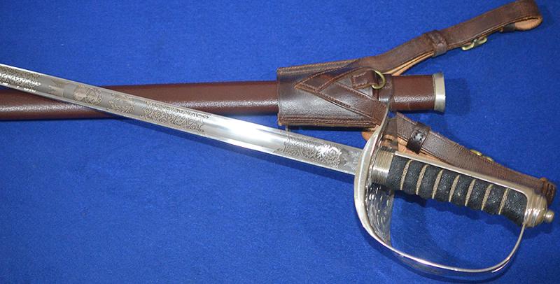 BRITISH ERII ARMY OFFICERS SWORD BELONGING TO AN OFFICERS OF THE  ROYAL WELCH FUSILIERS BY WILKINSON.