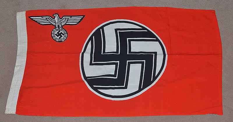 THIRD REICH STATE SERVICE FLAG, NICE SMALL SIZE FOR DISPLAY.
