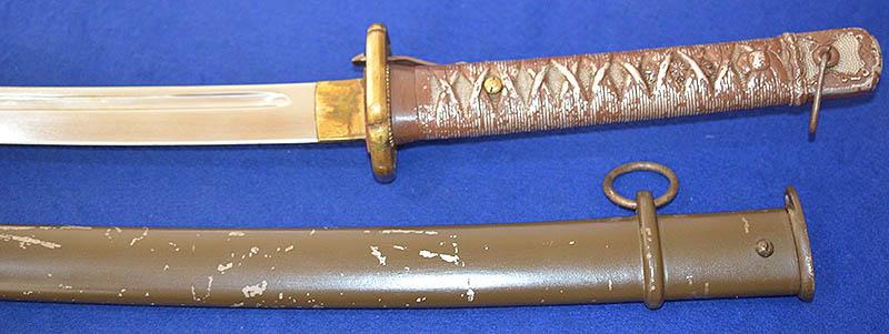 JAPANEASE WW2 ARMY NCO SWORD WITH MATCHING ISSUE NUMBERS.