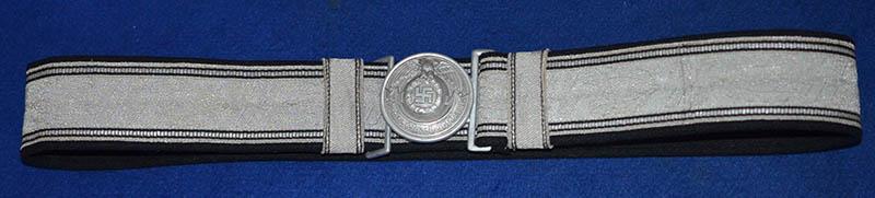 ALLGEMEINE SS OFFICERS BROCADE BELT.