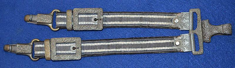 LUFTWAFFE DAGGER STRAPS, DELUXE QUALITY.