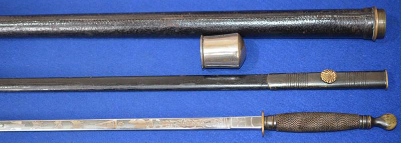 BRITISH VICTORIAN MASONIC SWORD STICK.