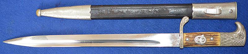 THIRD REICH POLICE BAYONET WITH MATCHING ISSUE NUMBERS.