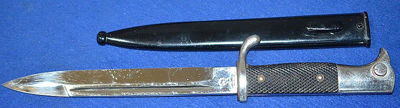 THIRD REICH SHORT MODEL NCO PARADE BAYONET BY WKC.