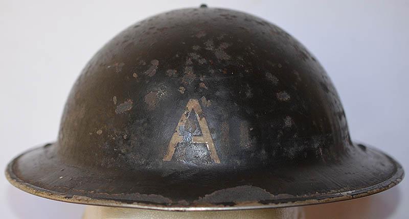 WW2 BRITISH HELMET FOR AMBULANCE CREW.