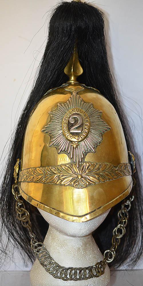 BRITISH ROYAL 2ND DRAGOONS OTHER RANKS CAVALRY HELMET.