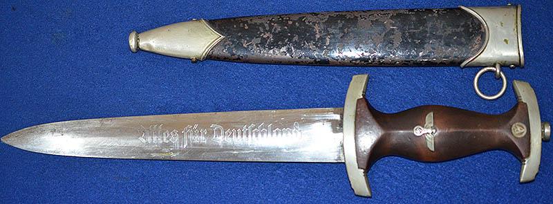 NSKK 1933 MODEL DAGGER BY VERY RARE MAKER,  AUGUST ROTHER.