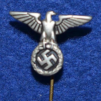 NSDAP MEMBERS EAGLE AND SWSTIKA TIE PIN.