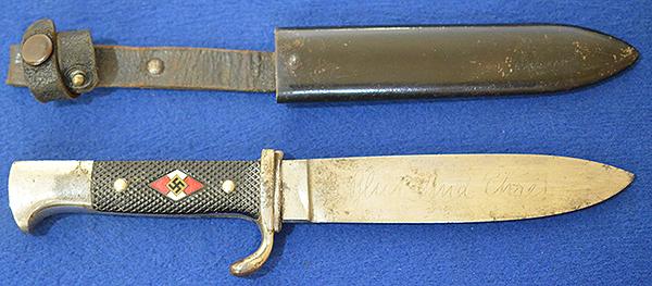 HITLER YOUTH KNIFE WITH MOTTO BY FELIX.