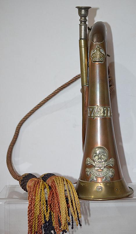WW1 BRITISH MILITARY BUGLE FOR THE LANCERS.