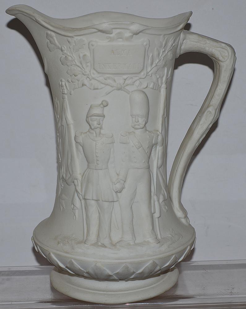 BRITISH VICTORIAN CRIMEA WAR COMEMORATIVE JUG.