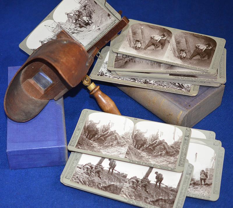 WW1 BRITISH VIEWER AND SLIDES.