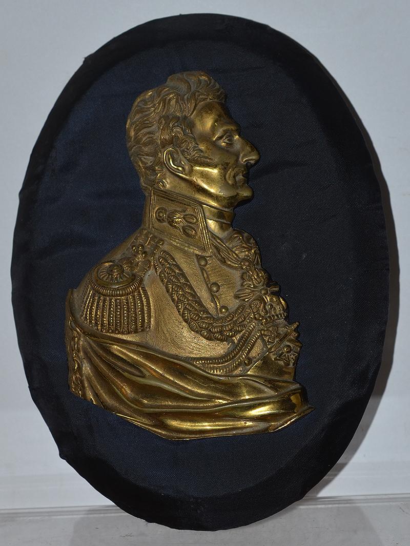 EARLY VICTORIAN BRITISH DUKE OF WELLINGTON PLAQUE.