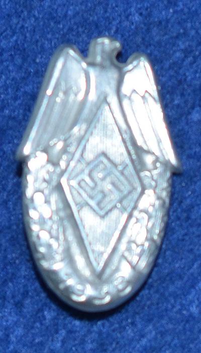 SILVER HITLER YOUTH BADGE.