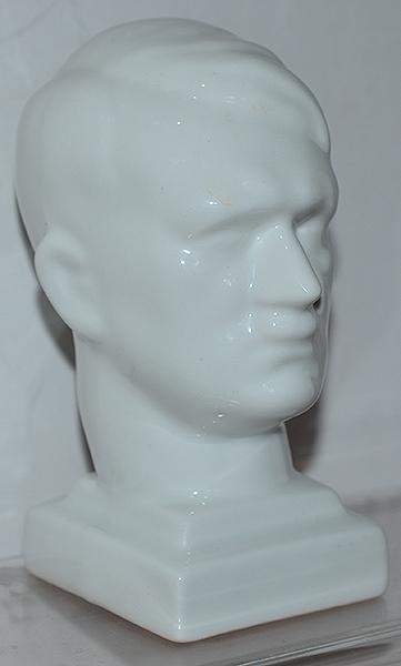 THIRD REICH PORCELAIN BUST OF ADOLF HITLER BY NYPHENBURGE.