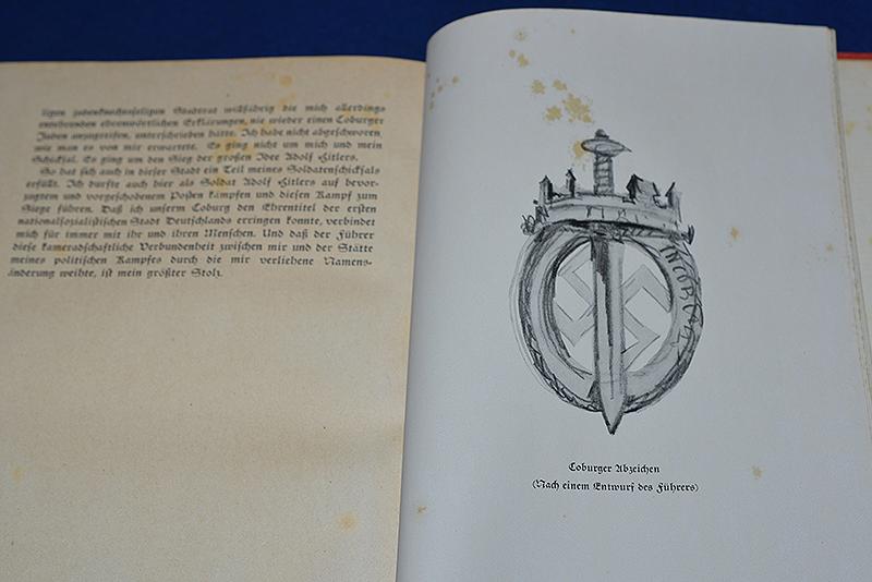 ORIGINAL NSDAP BATTLE OF COBURG BOOK.