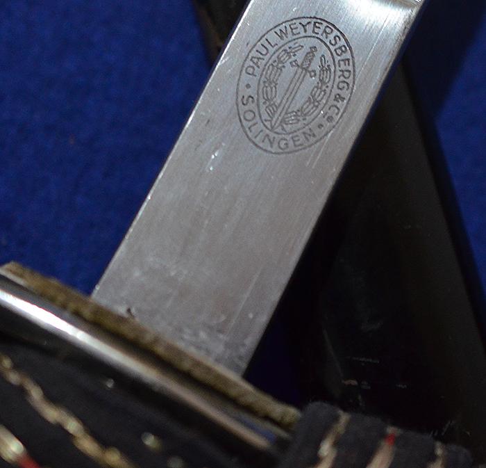 THIRD REICH POLICE NCO SWORD BY WAYERSBERG WITH KNOT, NEAR MINT CONDITION.