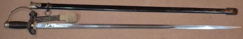 THIRD REICH POLICE NCO SWORD BY WAYERSBERG WITH KNOT, NEAR MINT CONDITION.