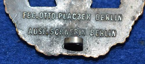 THIRD REICH NAVAL MINSWEEPERS BADGE BY SCHWERIN.