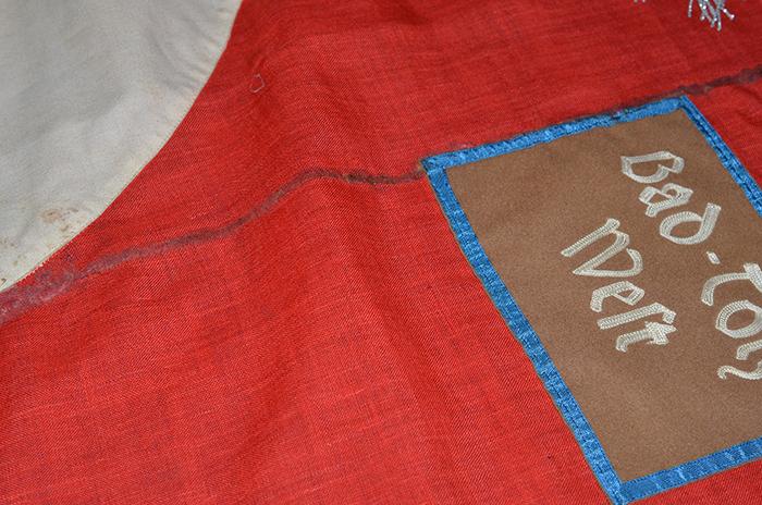 THIRD REICH NSDAP POLITICAL LEADERS ORTSGRUPPE DISTRICTE FLAGE FOR BAD TOLZ .