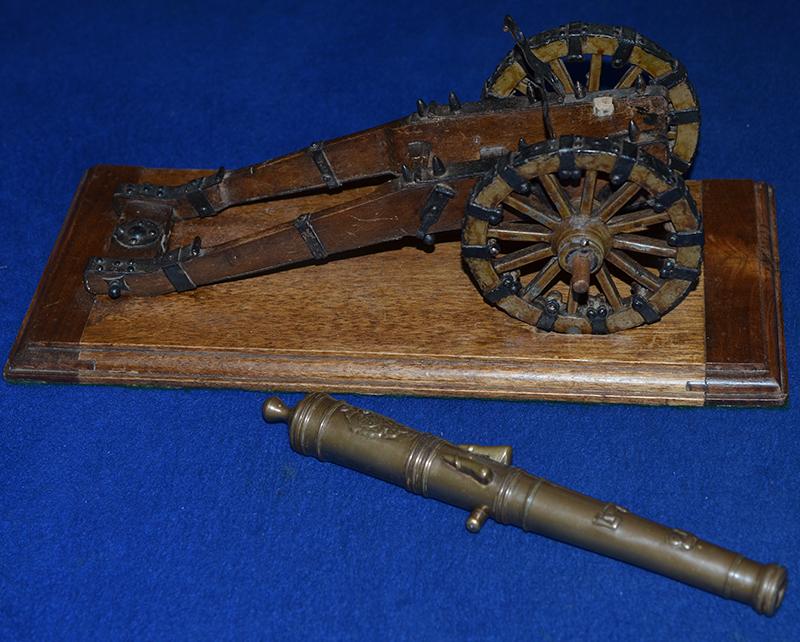 LARGE VICTORIAN MODEL OF A CANNON.