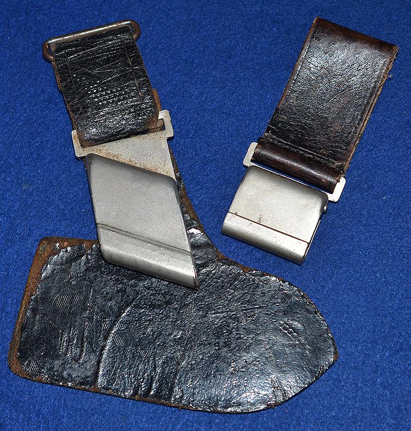 RAD ENLISTED MANS DAGGER HANGER AND MATCHING RARE BELT LOOP.