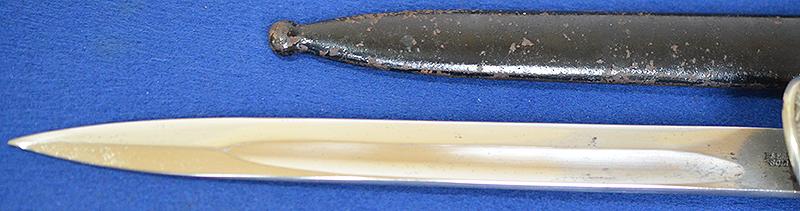 GERMAN POLICE CLAMSHELL BAYONET BY HORSTER.