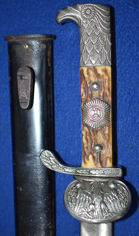 GERMAN POLICE CLAMSHELL BAYONET BY HORSTER.